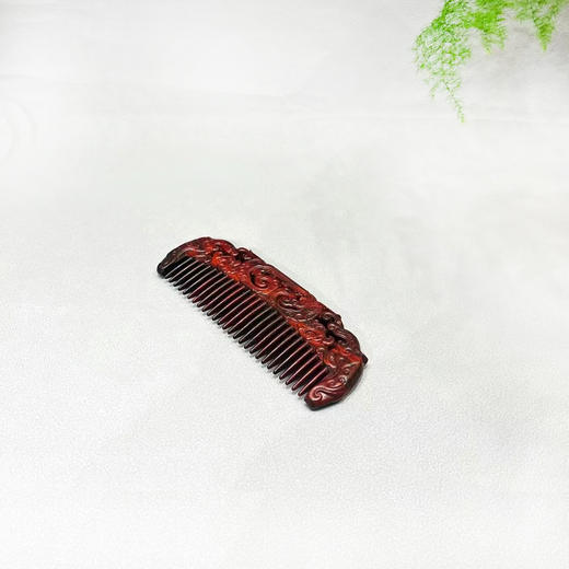 精雕小叶紫檀如意梳 商品图0