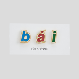 GOODBAI bai字母logo徽章套组