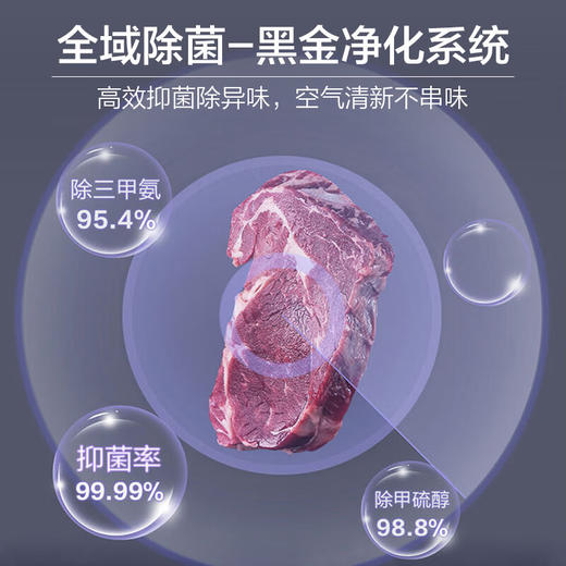 海尔冰箱502升十字对开门四开门母婴三档变温阻氧干湿分储EPP净味除菌一级双变频风冷无霜智能超薄冰箱 502L暮云灰+全域除菌净味+干湿分储+三档变温 商品图3