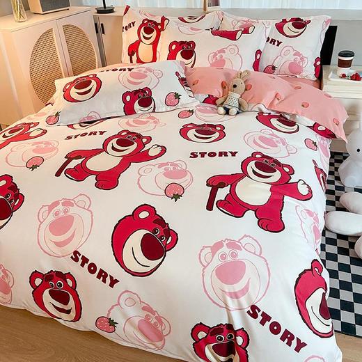 迪士尼卡通四件套学生宿舍三件套床单款单双人宿舍水洗棉四件套 商品图0