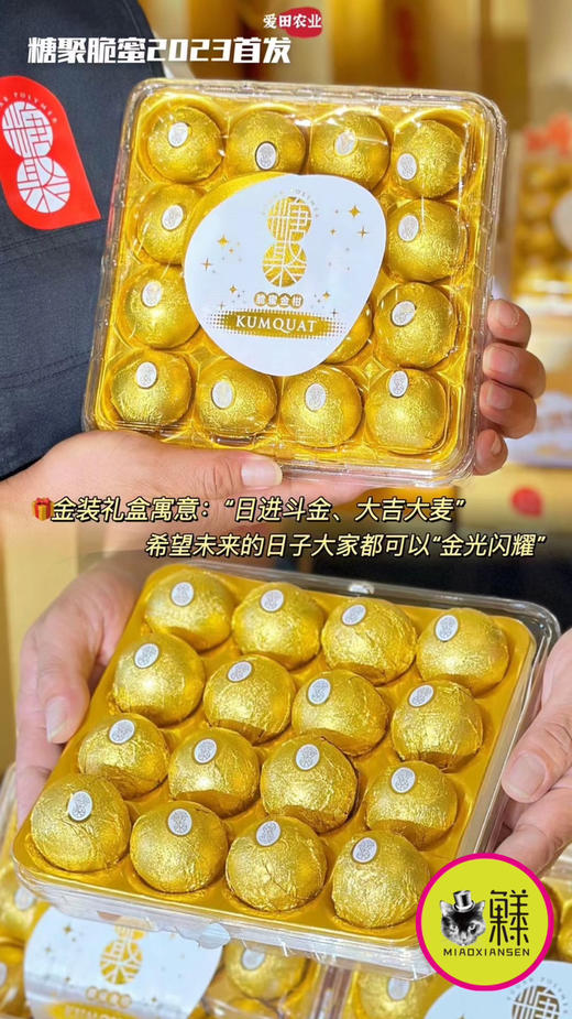 🛵费列罗款～脆蜜金柑（纯甜金桔）16颗/盒 商品图2