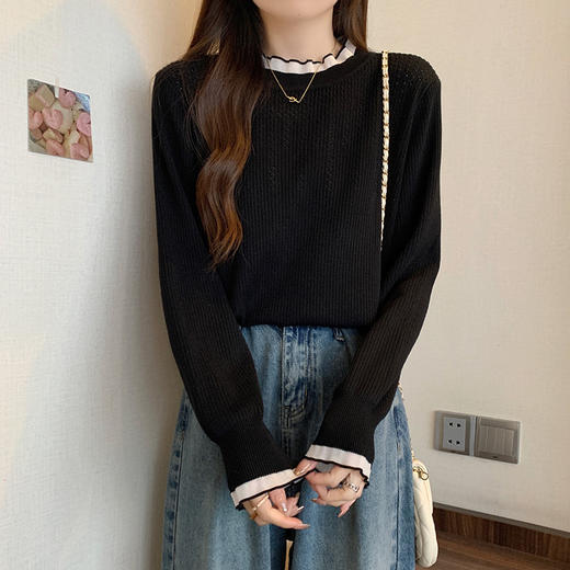 秋冬大码女装针织衫上衣】时尚搭配洋气内搭 宽松百搭长袖打底衫 商品图7