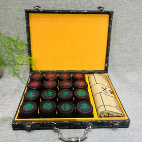 精品小叶紫檀象棋