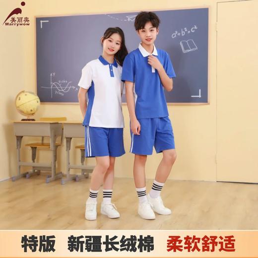 【中学生夏装】 特级版深圳教育局 高品质新疆棉 中学男女生夏季运动服 商品图0