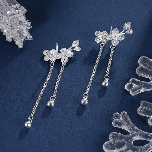 子佩集S990银【春妍】耳钉【QFES030】2312 商品图4