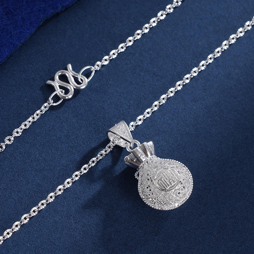 子佩集S990银【一生清福】套链项链【MXTL016】花丝福袋2312 商品图3