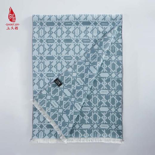 SAINTJOY/上久楷 丝毛围巾  丝毛长巾  菱格扣 CJS23020 商品图1