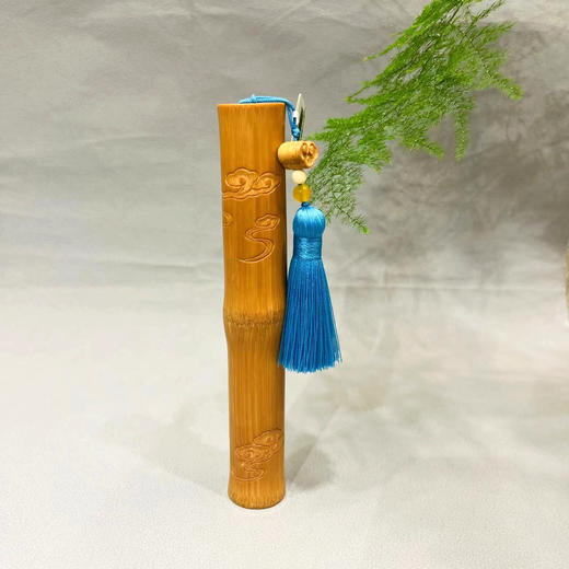 15.3cm祥云°实心竹手把件 商品图0