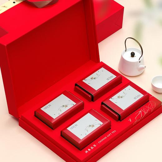 闲来品茶【通版.4罐.红色】35元一套.整件12套 商品图1
