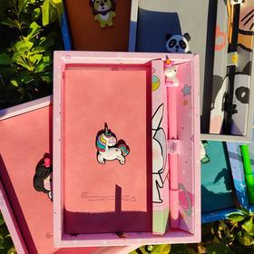 小学生笔记本奖品可印公司logo实用笔记本子带笔文具套装伴手礼物