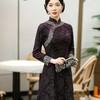 新款显瘦妈妈碎花时尚大码过膝旗袍SYG-690 商品缩略图0