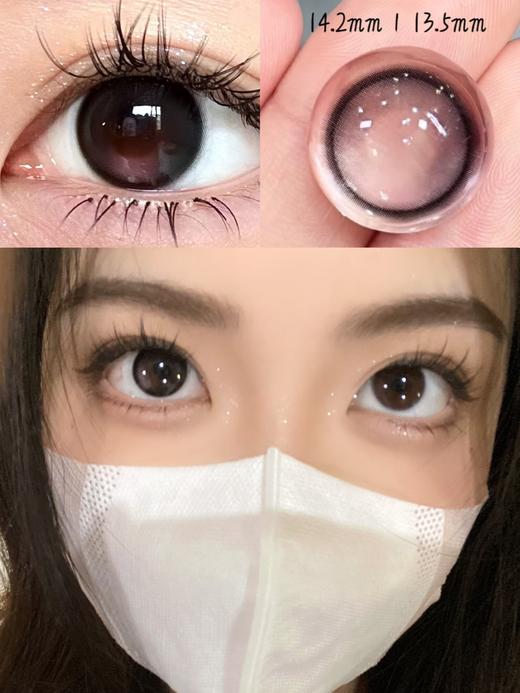 BAOMEICON·年抛  粉光点 14.2  <明仔 同款>秋冬日杂纯欲眼珠珠！粉红光点简直一秒心动！ 韩国0-1000度<一副两片> 商品图1