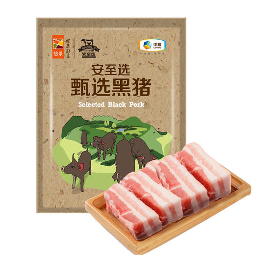 中粮安至选太湖黑五花肉400g/袋 商品图1