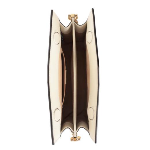 【新品到仓特惠秒】Gucci 古驰 女士经典三色条双G LOGO 荔枝纹牛皮淡金链肩背包斜背包 11741 商品图9