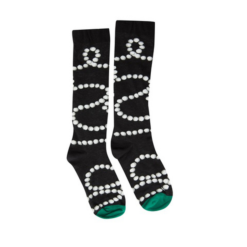 谜底中筒袜女2024春季新款复古文艺风设计感百搭袜子女241MQ0401