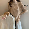 秋季【大码半高领软糯毛衣内搭】洋气针织衫上衣女 胖mm宽松显瘦打底衫    商品缩略图0