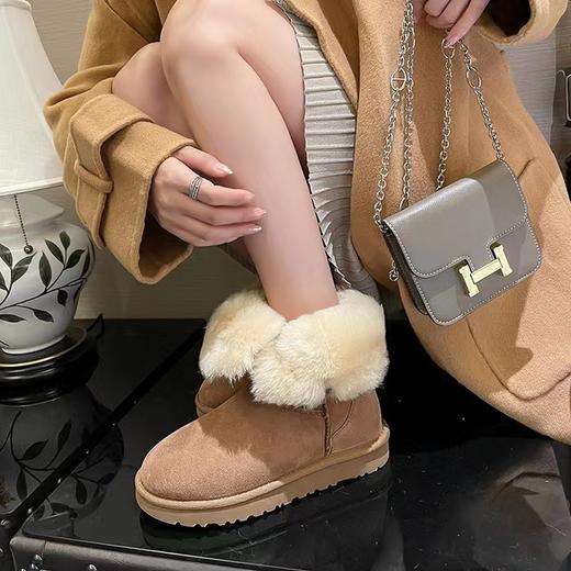（年后发货）【社群供M】奶油榛子两穿厚底系带雪地靴女冬季加绒毛毛棉鞋（下单后7天内发货） 商品图6
