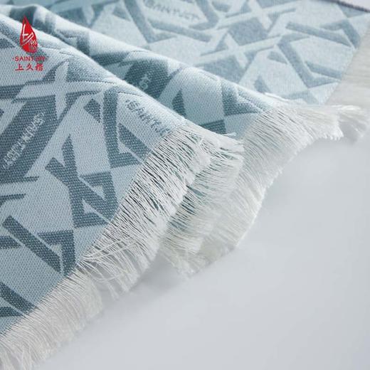 SAINTJOY/上久楷 丝毛围巾  丝毛长巾  菱格扣 CJS23020 商品图6