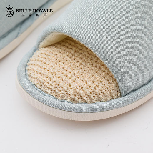 男女款棉麻透气吸汗健康亲肤情侣款拖鞋PS20818/PS20819 商品图4