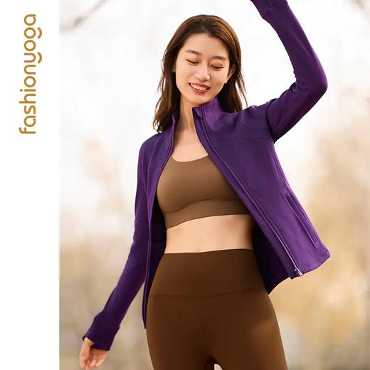 凡圣瑜伽加绒保暖修身外套F13870 商品图5