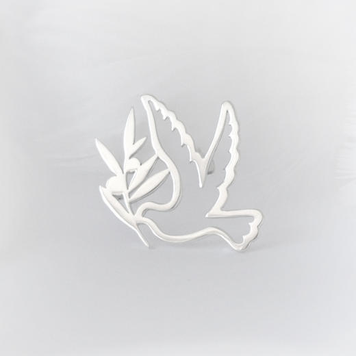  和平鸽 / 925银胸针【定制：7-15天】 ○ 箭儒工房 商品图1