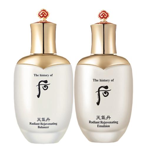 WHOO后天气丹光彩紧颜爽肤水150ml/乳液110ml补水保湿紧致浸透亮泽不油腻淡化细纹 商品图5