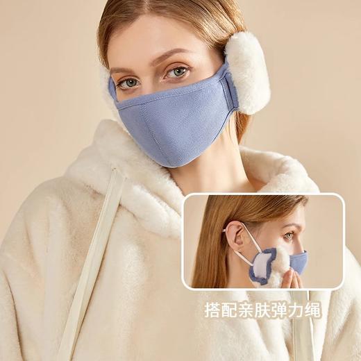 秋冬【女士保暖生活口罩】加绒加厚护耳 防寒防风 显脸小面罩耳罩 商品图2