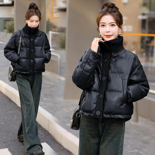 爆款加厚白鸭绒，面包服外套免洗羽绒服HR-YF9573A 商品图0