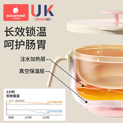 科巢PPSU宝宝注水保温碗辅食婴幼儿专用米粉吃饭恒温吸盘儿童餐具 商品图4