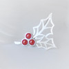 冬青浆果 / 925银珐琅胸针【定制：7-15天】 ○ 箭儒工房 商品缩略图2