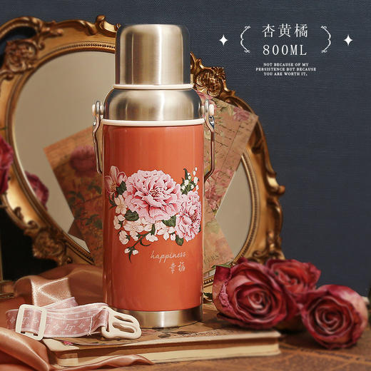 304不锈钢【复古大容量保温杯】 便携港风老水壶 大发大喜水杯 新年 商品图8