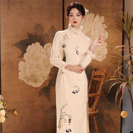 高贵气质优雅，新中式轻奢高端连衣裙YT-2697 商品图3