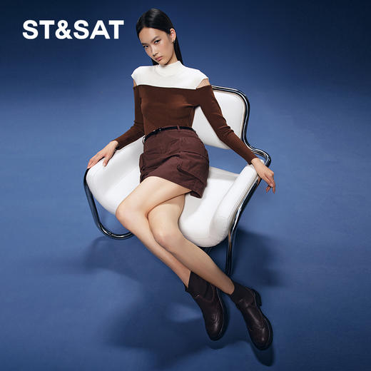 星期六针孔透气弹力靴袜靴瘦瘦短靴SS34116564 商品图8