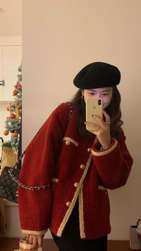 羊羔毛遇上小香外套