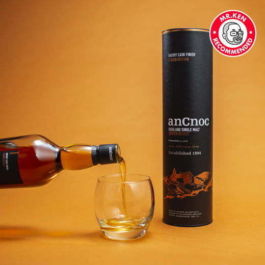 安努克（AnCnoc)泥煤雪莉单一麦芽苏格兰威士忌 商品图2
