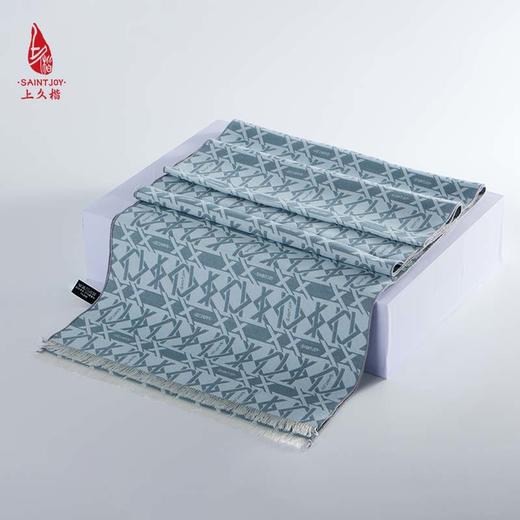 SAINTJOY/上久楷 丝毛围巾  丝毛长巾  菱格扣 CJS23020 商品图3