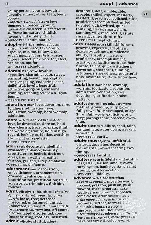 【中商原版】袖珍牛津字典 第2版Pocket Oxford Thesaurus 英文原版进口 英语字典 教辅参考书词典工具书 商品图6