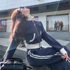 BeQueenStory【魅力出街】320g加绒烫钻撞色收腰直筒裤休闲显瘦套装 商品缩略图4