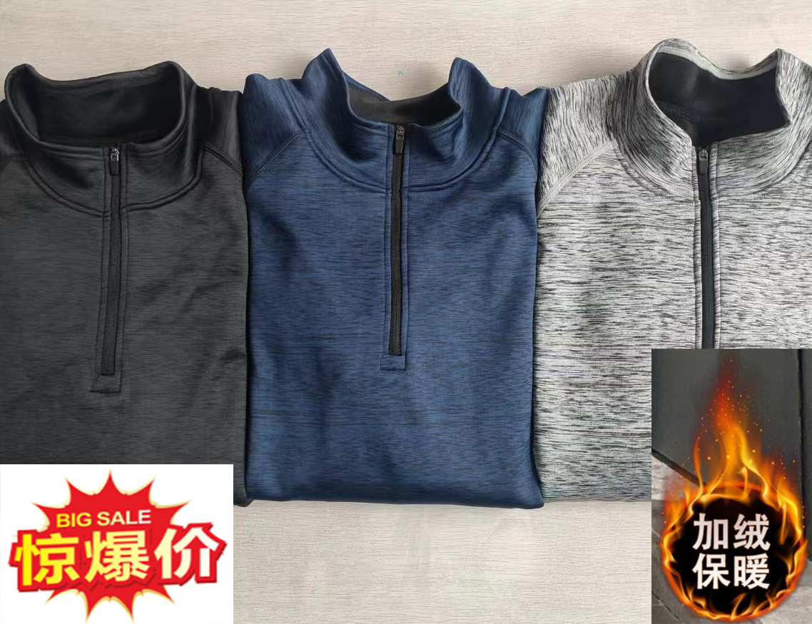 21279男式复合加绒拉链立领上衣