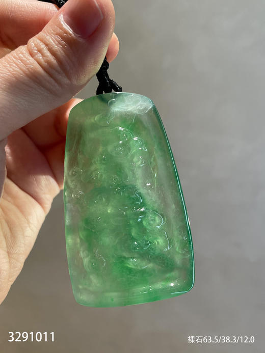 玻璃种艳绿观音挂坠【3291011】具体价格微信咨询 商品图7