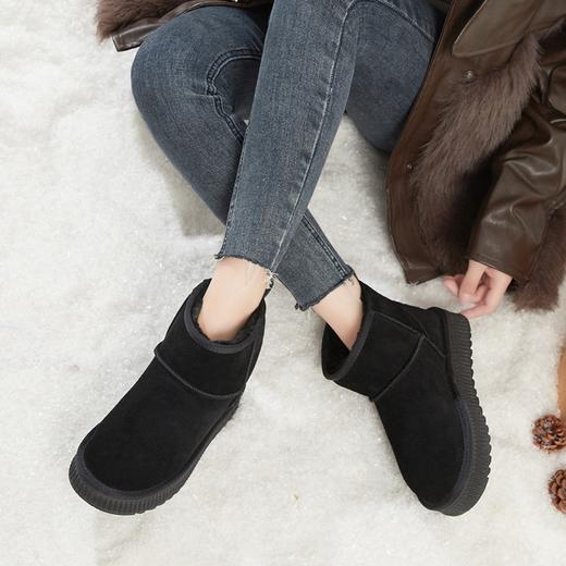 ZHR雪地靴女2023冬季新款加绒加厚短筒面包棉鞋保暖防滑学生短靴 商品图6
