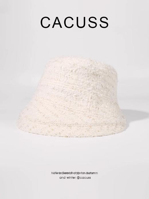 【cacuss帽】CACUSS小香风渔夫帽子女款新款显脸小水桶帽韩版时尚百搭盆帽PM230341 商品图4