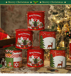 年终大促！【圣诞平安夜！伴手礼盒】创意新款圣诞苹果盒平安夜平安果包装盒马口铁盒圣诞装饰礼品包装，满溢着新年的喜悦与祥和，为你带来浓厚而温馨的圣诞氛围。ry