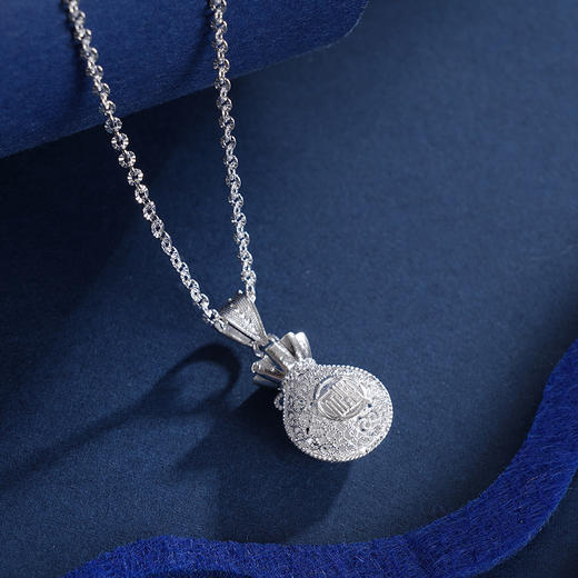 子佩集S990银【一生清福】套链项链【MXTL016】花丝福袋2312 商品图5