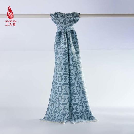 SAINTJOY/上久楷 丝毛围巾  丝毛长巾  菱格扣 CJS23020 商品图2