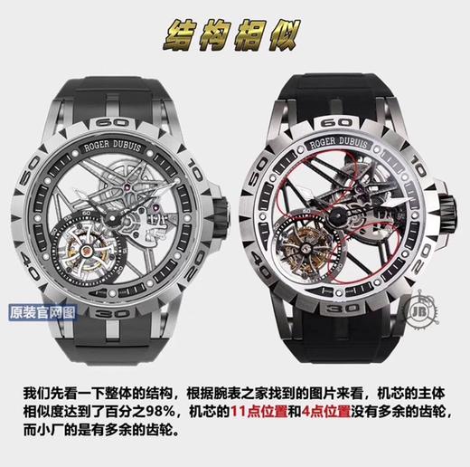 JB罗杰杜彼王者系列陀飞轮复刻手表一比一手表n厂c厂zf厂vs厂clean厂noob厂广州手表测评 商品图1