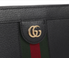 【新品到仓特惠秒】Gucci 古驰 女士经典三色条双G LOGO 荔枝纹牛皮淡金链肩背包斜背包 11741 商品缩略图6