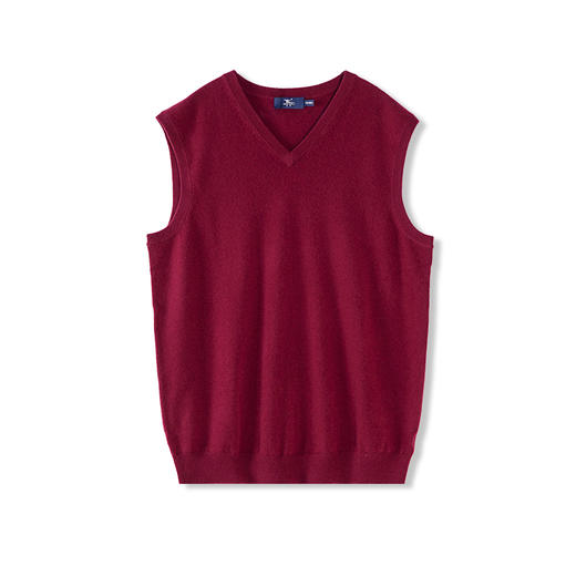 东黎 • 山羊绒男士秋冬针织V领休闲百搭打底保暖套头背心 MSR-1555 商品图2