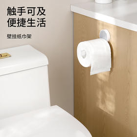 FaSoLa浴室纸巾挂架免打孔壁挂式卷纸架收纳置物架毛巾架