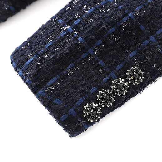 名媛轻奢，气质亮丝粗花呢收腰显瘦小香外套WLZD-2326512 商品图3